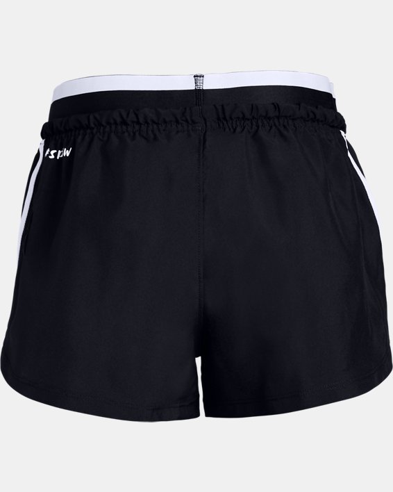 Girls' UA SPWW No Sweat Woven Shorts, Black, pdpMainDesktop image number 1